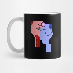 Abstract Ambiguous Twins Art Mug